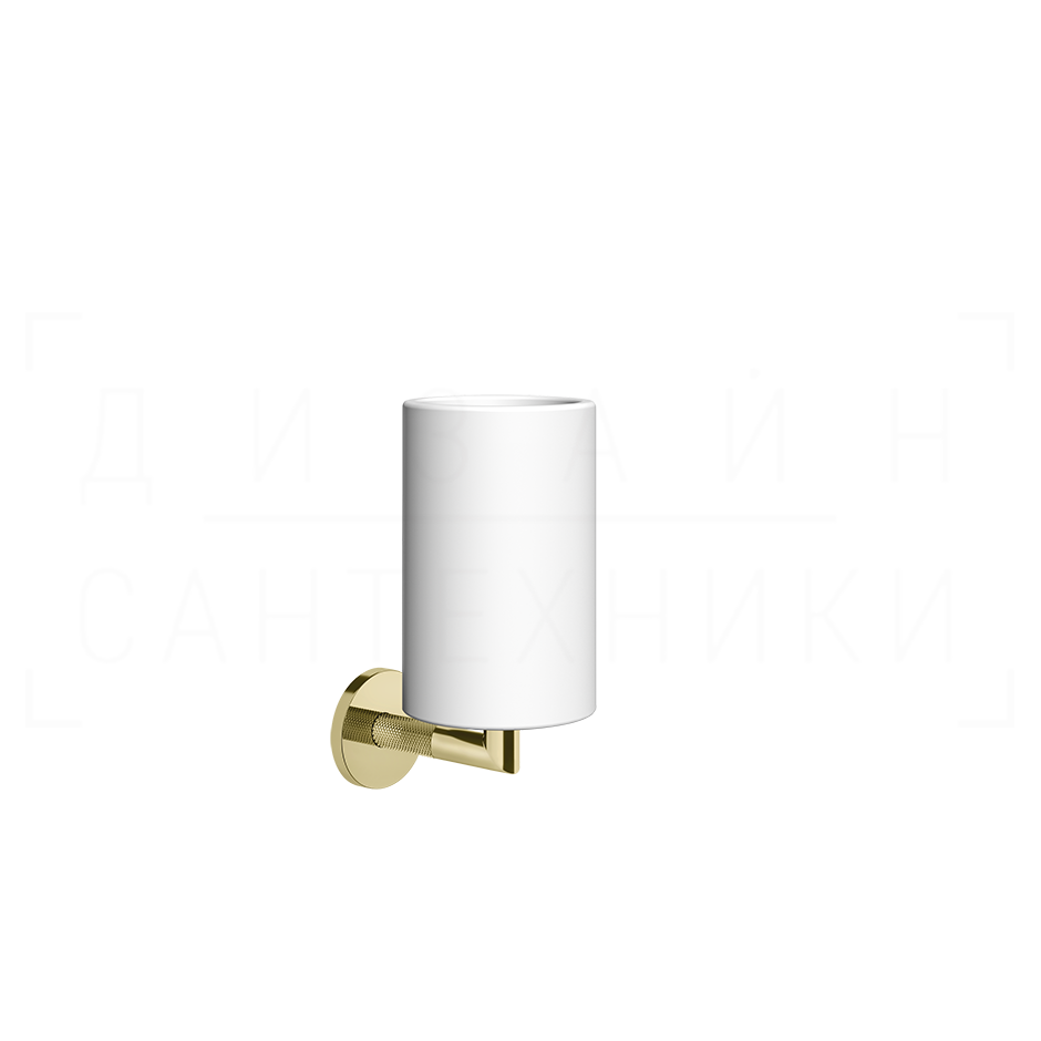 Gessi Anello Стакан подвесной, керамический Neolite, цвет: white/brass PVD 63707#710
