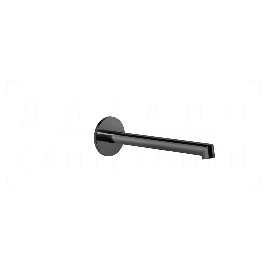 Gessi Ingranaggio Излив настенный для раковины 20,9 см, фиксированный, цвет: black metal PVD 63404#706
