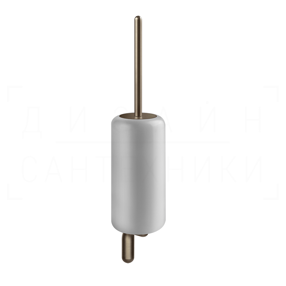 Gessi Goccia Ершик для унитаза подвесной, колба Gres, цвет: white/coffee bronze brushed PVD 38019#761