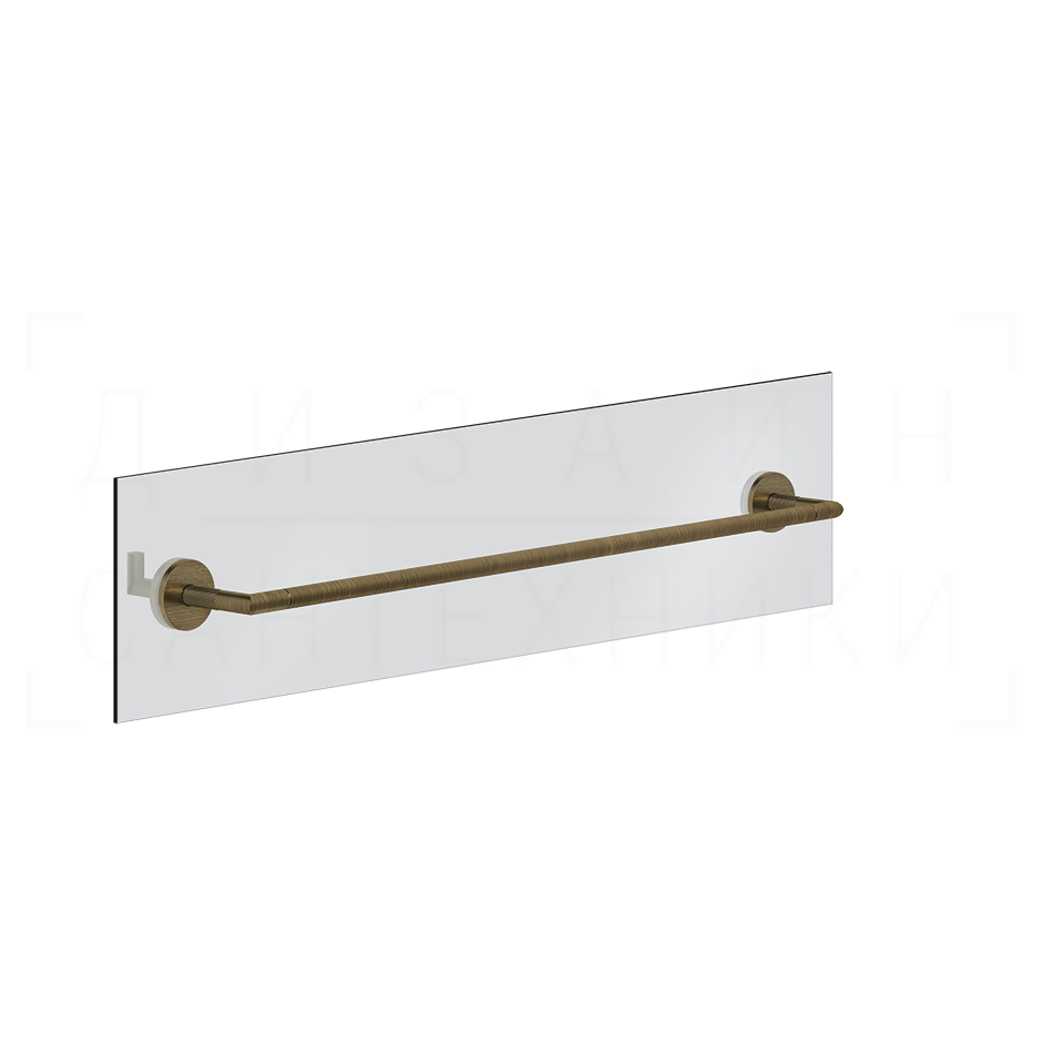 Gessi Anello Полотенцедержатель для крепления на стекло 65 см, цвет: antique brass 63828#713