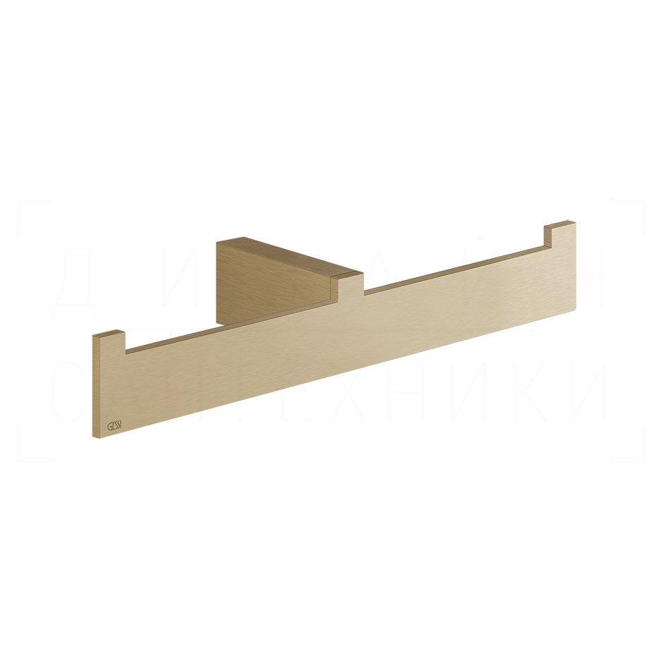 Gessi Inverso/Rettangolo Полотенцедержатель двойной 26,5 см, подвесн., цвет: warm bronze brushed PVD 20915#726