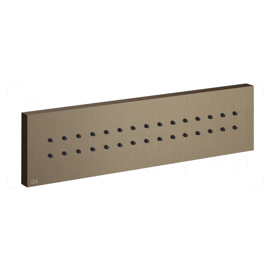 Gessi Body Jets Душевая форсунка боковая 24х6,5h см, цвет: coffee bronze brushed PVD 32975#761