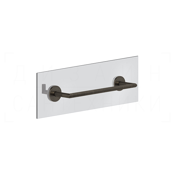 Gessi Ingranaggio Полотенцедержатель для крепления на стекло 35 см, цвет: aged bronze 63924#187