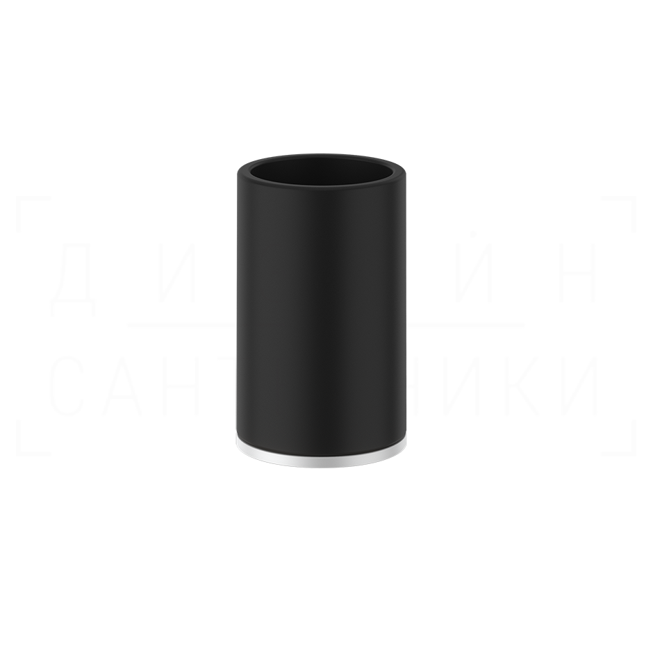 Gessi Inciso Стакан настольный, керамический Neolite, цвет: black/matte white 58532#279