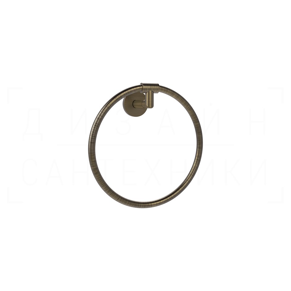 Gessi Ingranaggio Полотенцедержатель кольцевой d22,2 см, подвесной, цвет: antique brass 63909#713