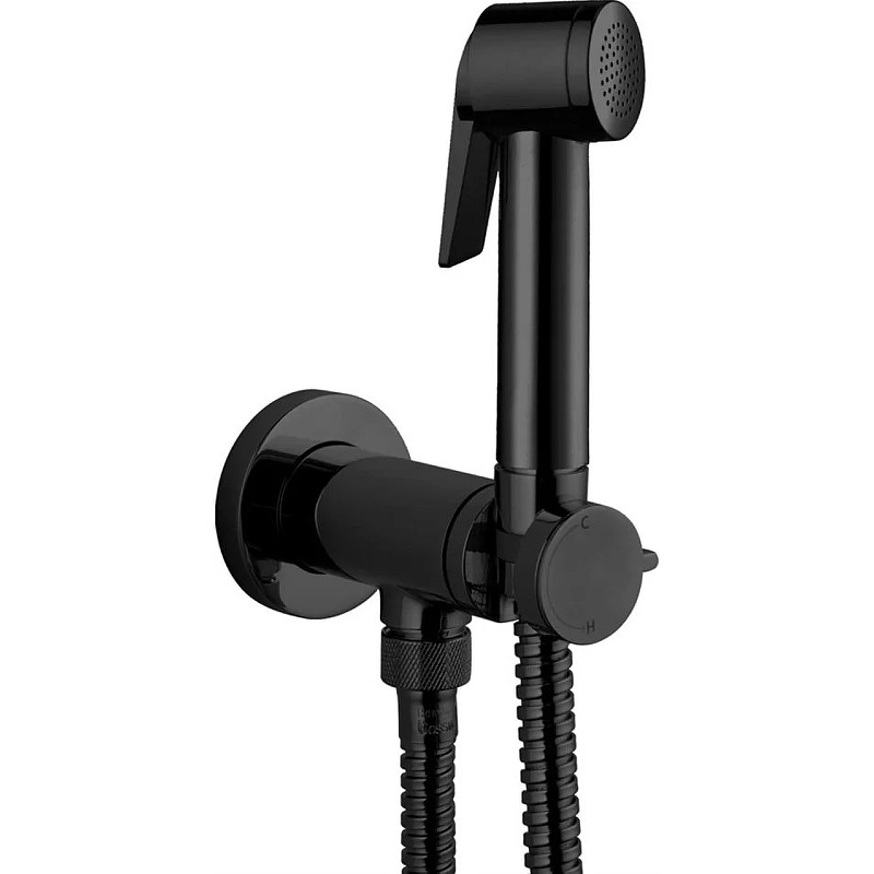 Bossini Paloma Гигиенический душ с прогрессивным смесителем, цвет черный матовый E37015.073