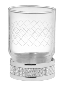 Boheme Royal Cristal Стакан настольный, стеклянный полупрозрачный, цвет: chrome 10931-CR