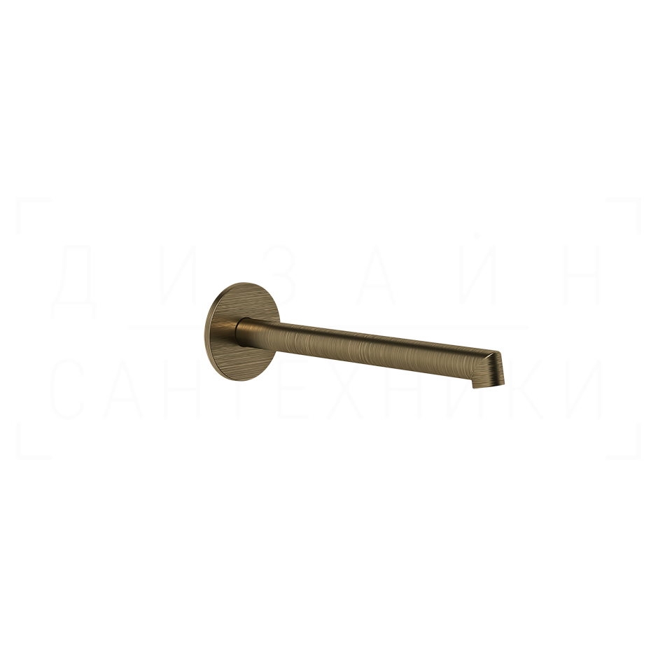 Gessi Ingranaggio Излив настенный для раковины 20,9 см, фиксированный, цвет: antique brass 63404#713