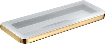 Colombo Design Lulu Полочка стеклянная 35x12,5 см, подвесная, стекло матовое, цвет: gold B6203.HPS-VAN