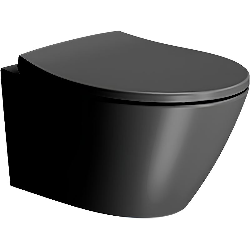 GSI Modo Унитаз подвесной 52x37 см безободковый, смыв swirlflush, цвет: ardesia opaco 981626