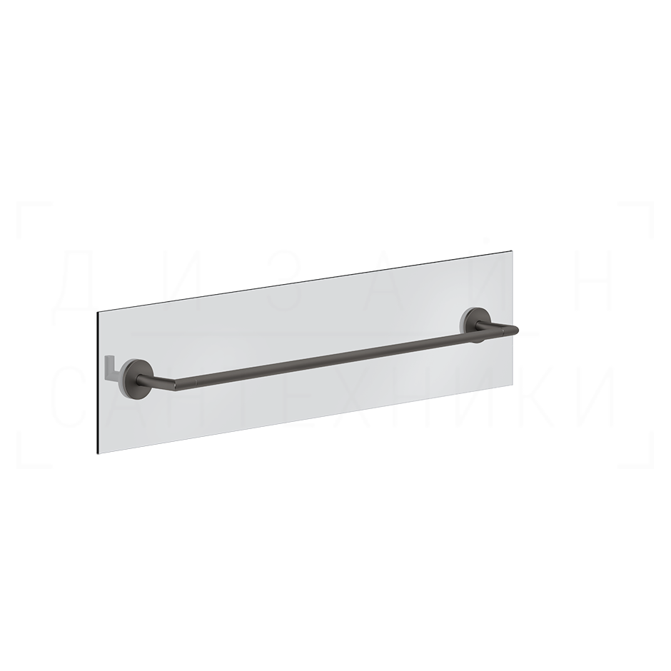 Gessi Ventaglio Полотенцедержатель для крепления на стекло 65 см, цвет: black metal brushed PVD 63728#707