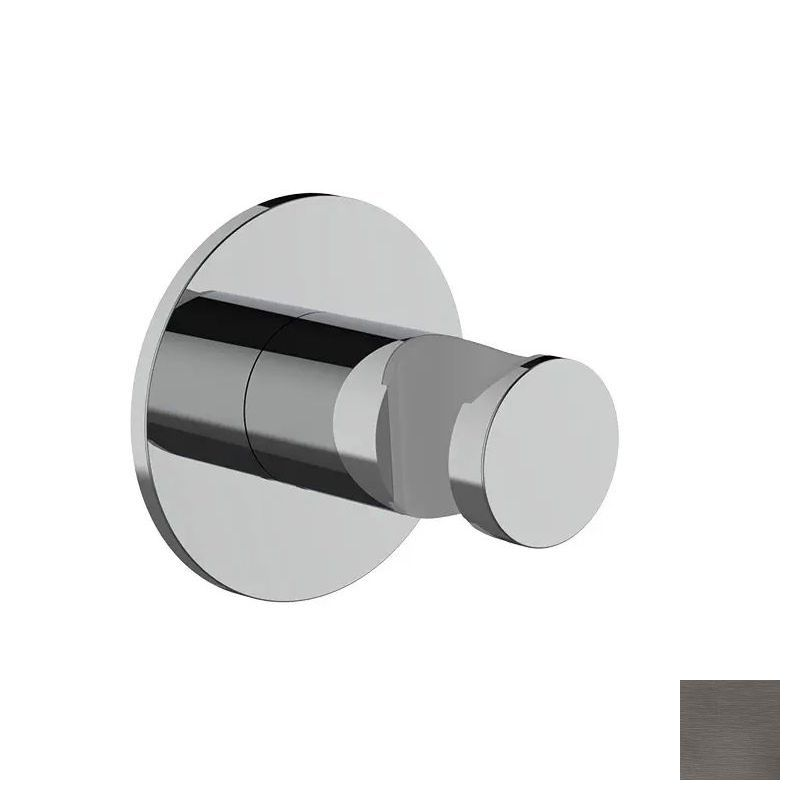 Almar Round Держатель душевой лейки на стену из латуни, цвет: PVD brushed gun metal E120012.GM