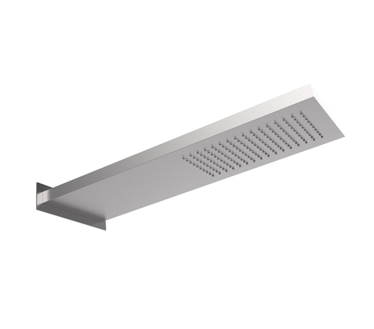 Almar Smart Верхний душ с кронштейном настенным 19,2х53,7 см, 1 режим, цвет: brushed stainless steel E044200.316