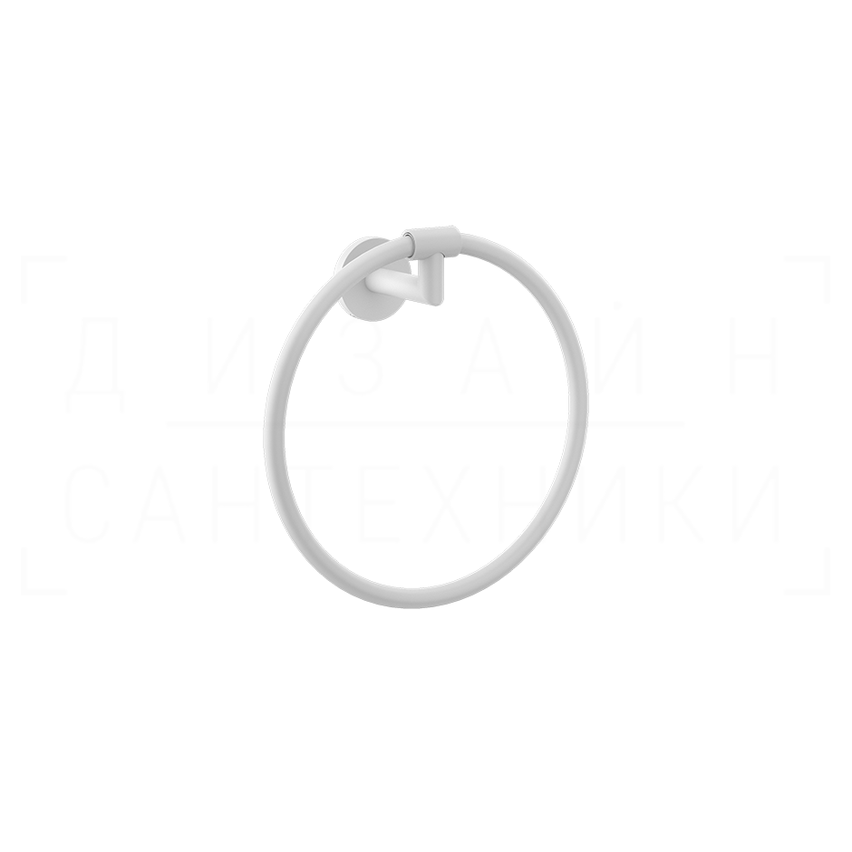 Gessi Ventaglio Полотенцедержатель кольцевой d22,2 см, подвесной, цвет: matte white 63709#279