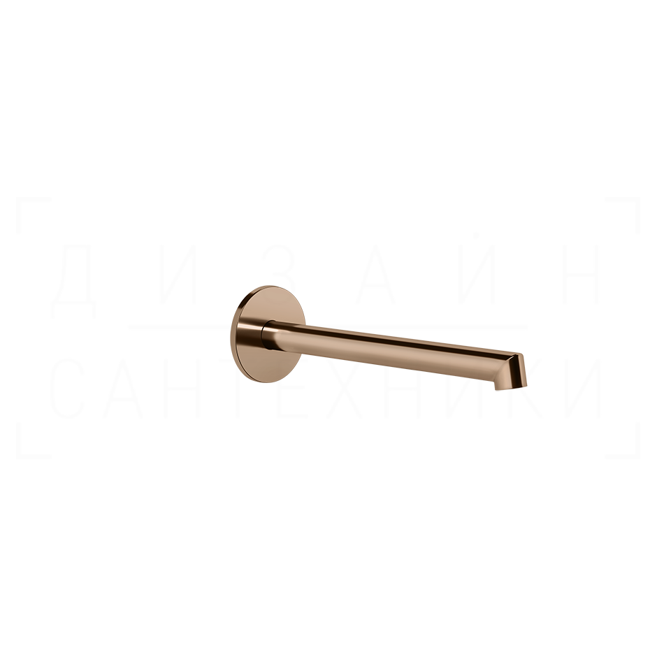 Gessi Ingranaggio Излив настенный для раковины 20,9 см, фиксированный, цвет: copper PVD 63404#030