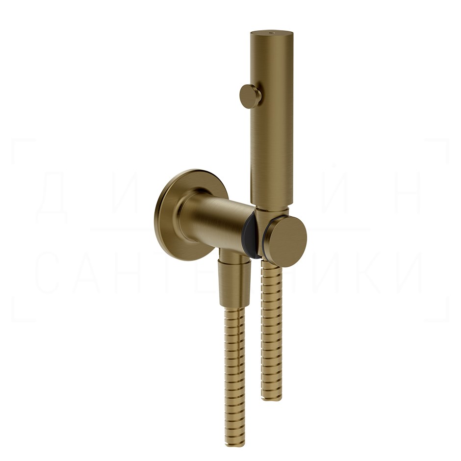 Gessi Inciso Гигиенический душ без смес., с зап. клап., шланг 125 см, цвет: deep bronze brushed PVD 58153#791