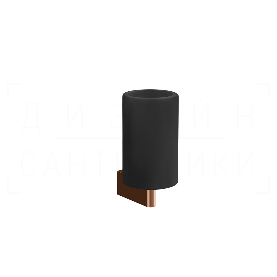 Gessi Origini Стакан подвесной, керамический Neolite, цвет: black/copper PVD 66408#030