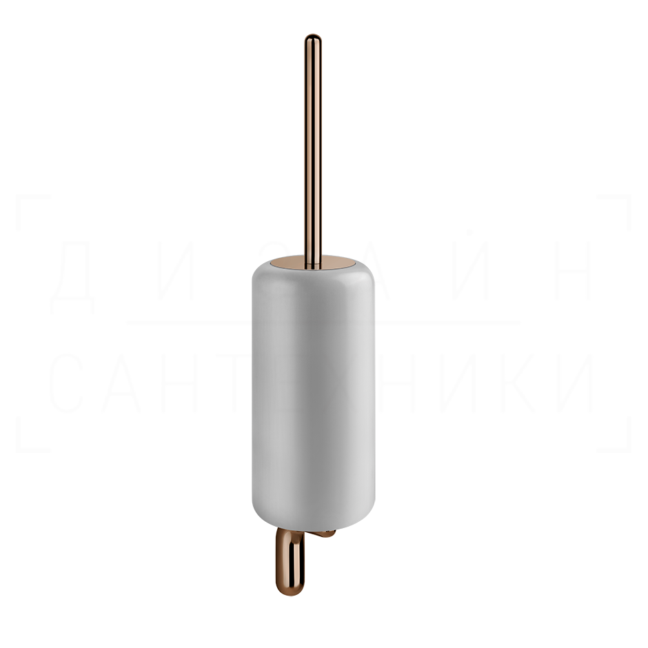 Gessi Goccia Ершик для унитаза подвесной, с кермической колбой Gres, цвет: white/copper PVD 38019#030
