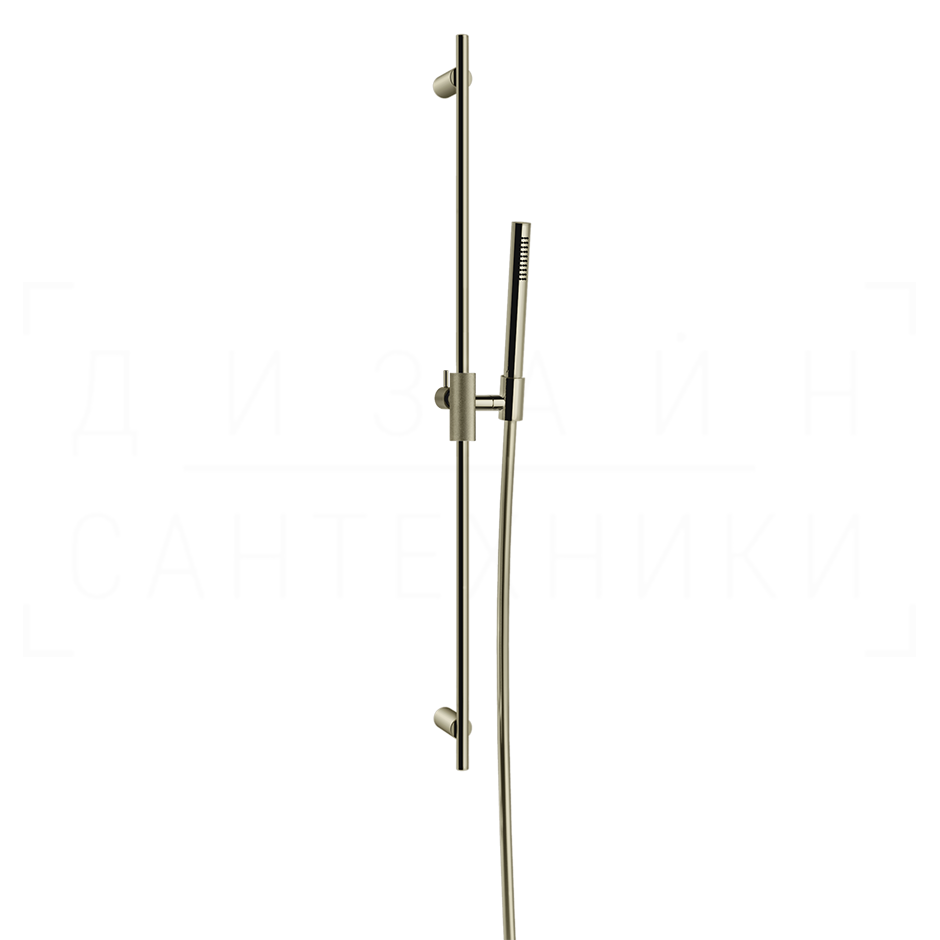Gessi Anello Душевой гарнитур: ручной душ, штанга, держатель, шланг 150 см, цвет: nickel PVD 63484#720