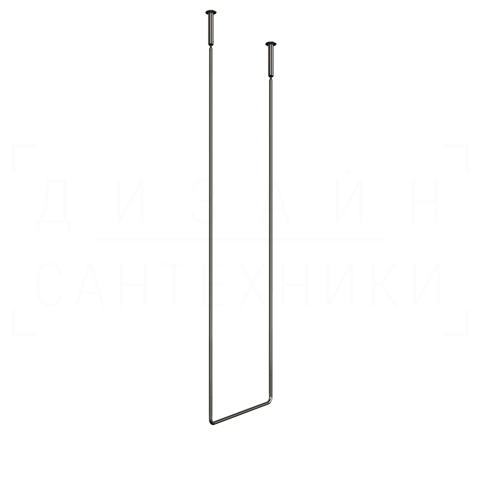 Gessi Goccia Полотенцедержатель потолочный 46,4x160h см, подвесной, цвет: black metal brushed PVD 38144#707