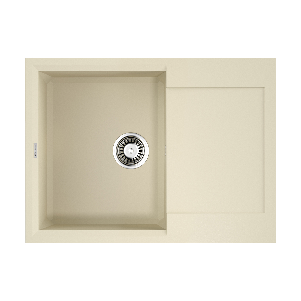 Omoikiri Sakaime 68-BE Кухонная мойка Tetogranit 68x50 см, цвет: ваниль 4993109