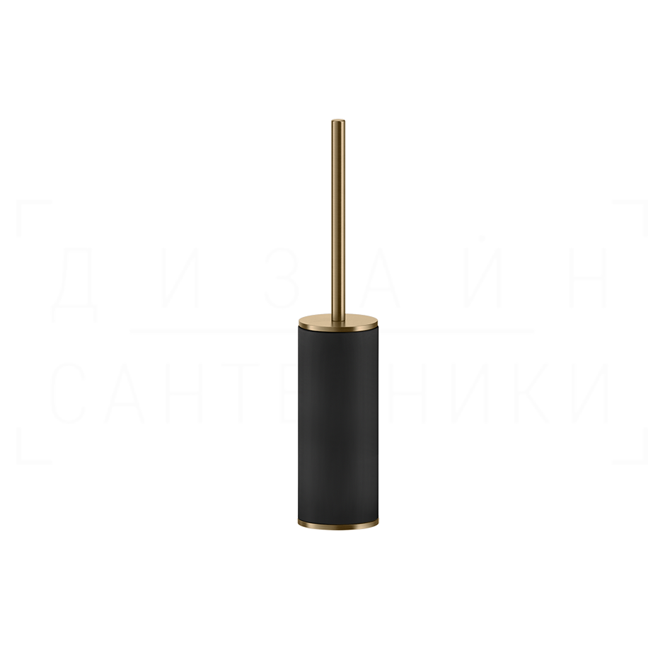 Gessi Inciso Ершик для унитаза напольный, колба Neolite, цвет: black/warm bronze brushed PVD 58544#726