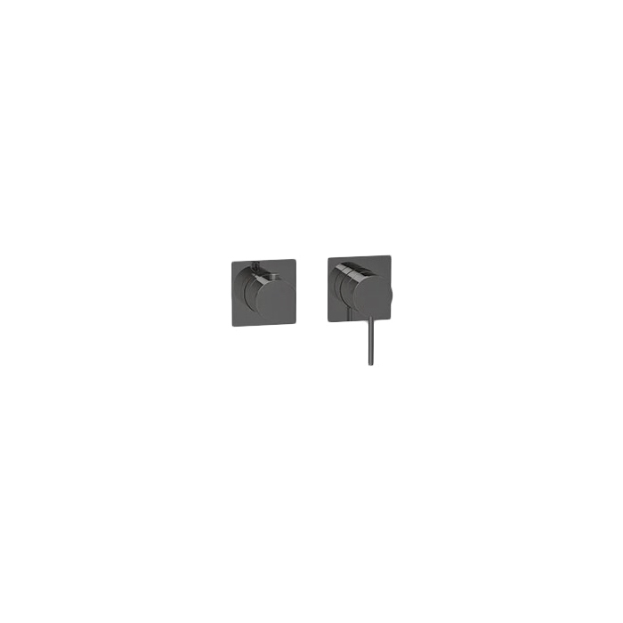 Almar Modular Square Смеситель для душа, внешняя часть на 2 потр., цвет: brushed absolute black E180191.AB
