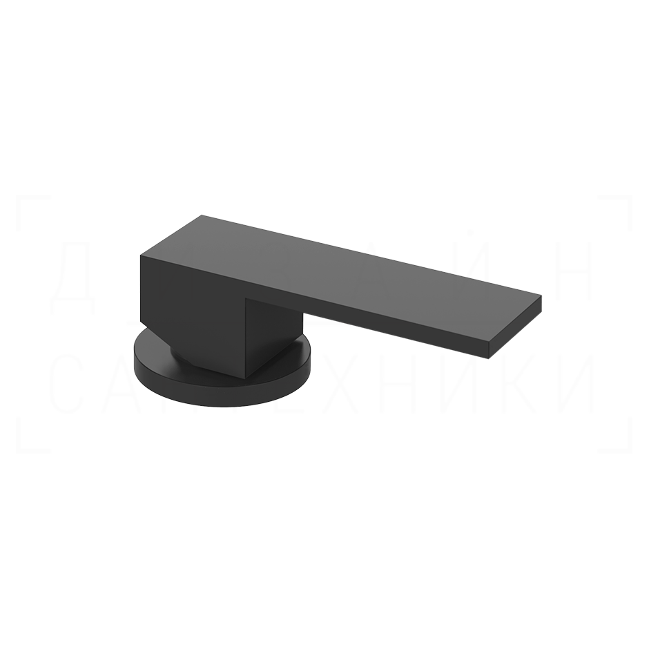 Gessi Rettangolo Смеситель для раковины, без излива и донного клапана, цвет: matte black 20005#299