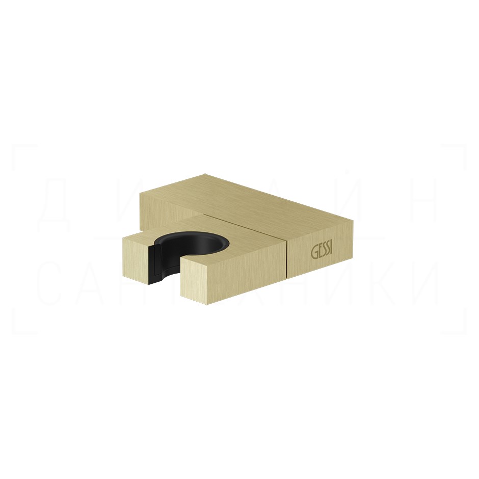 Gessi Rettangolo Держатель для ручного душа поворотный, цвет: brushed brass PVD 20160#727