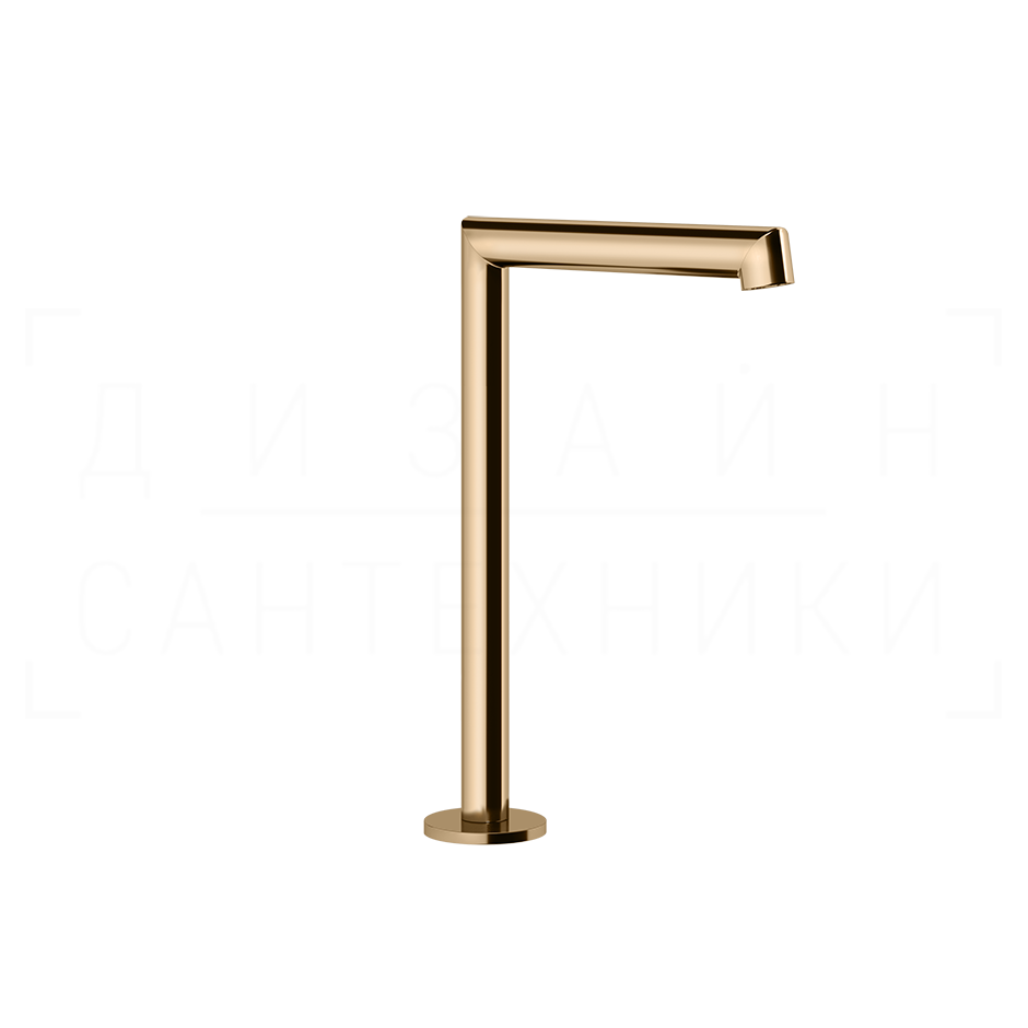 Gessi Anello Излив высокий отдельностоящий для раковины 16 см, цвет: warm bronze PVD 63323#735