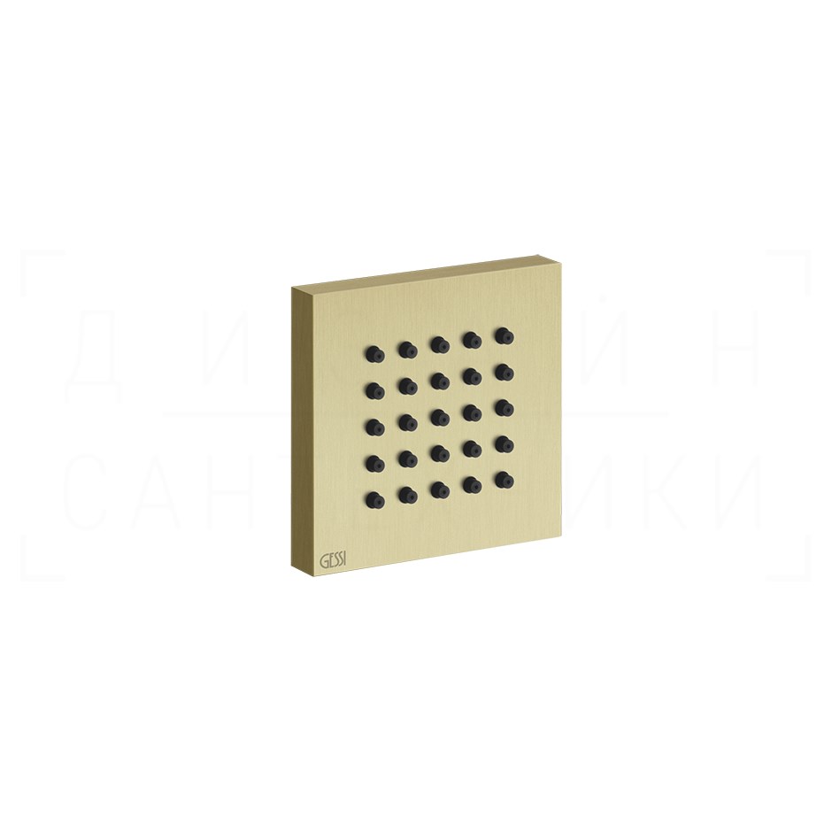 Gessi Body Jets Душевая форсунка боковая 6,5 см цвет: brushed brass PVD 32973#727
