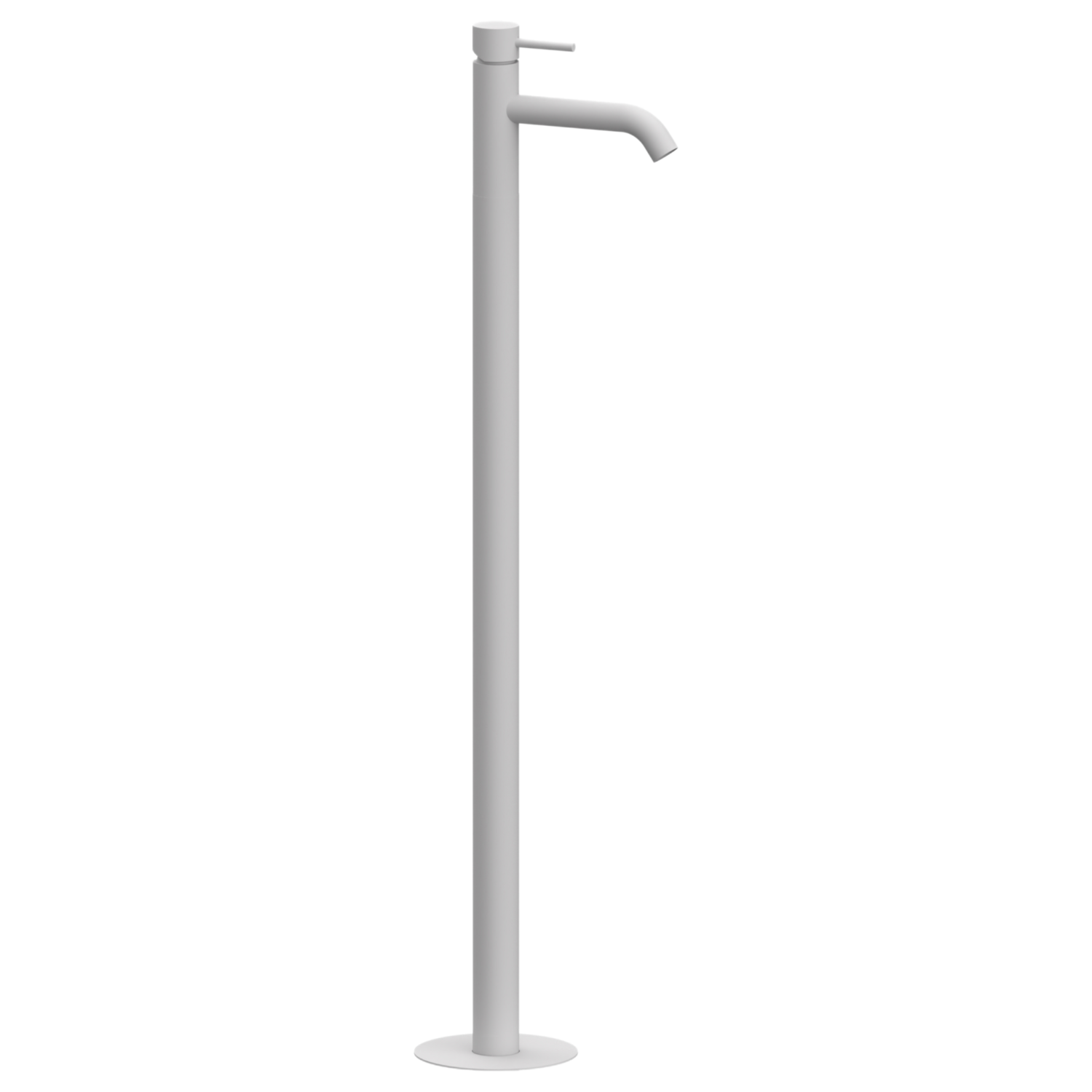 Remer X Style Смеситель для раковины напольный, д/к, излив 18 см, цвет: bianco opaco X18BO