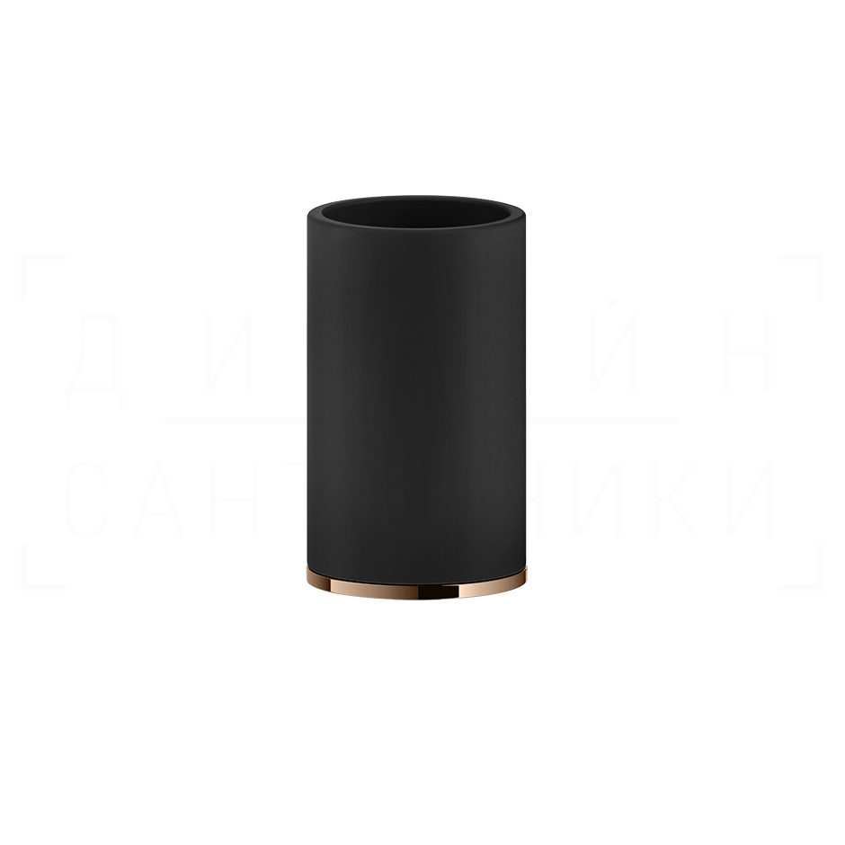 Gessi Inciso Стакан настольный, керамический Neolite, цвет: black/copper PVD 58532#030