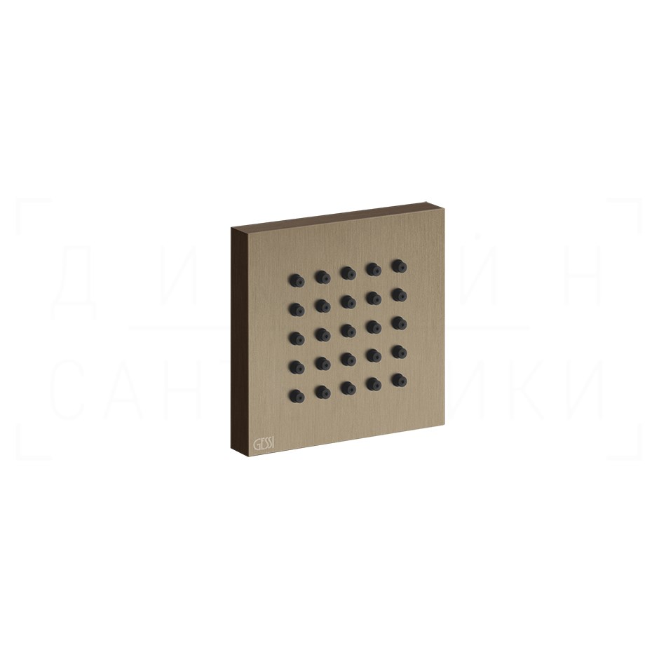 Gessi Body Jets Душевая форсунка боковая 6,5 см цвет: coffee bronze brushed PVD 32973#761
