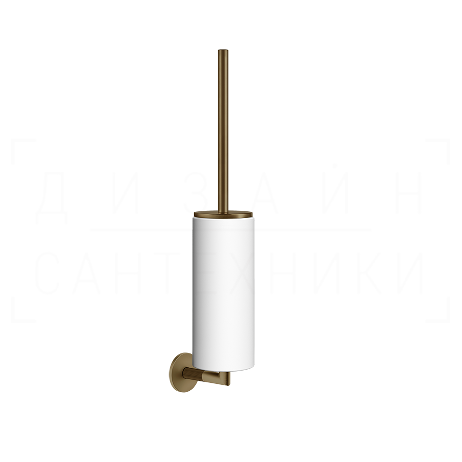 Gessi Ingranaggio Ершик для унитаза подвесной, колба Neolite, цвет: white/deep bronze brushed PVD 63819#791