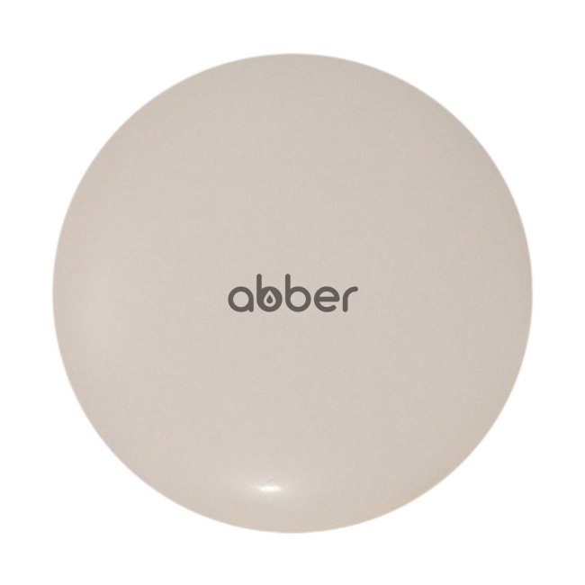 Abber Накладка на слив для раковины, керамика 6,7x6,7x2,87h см, цвет: светло-бежевый матовый AC0014MBE