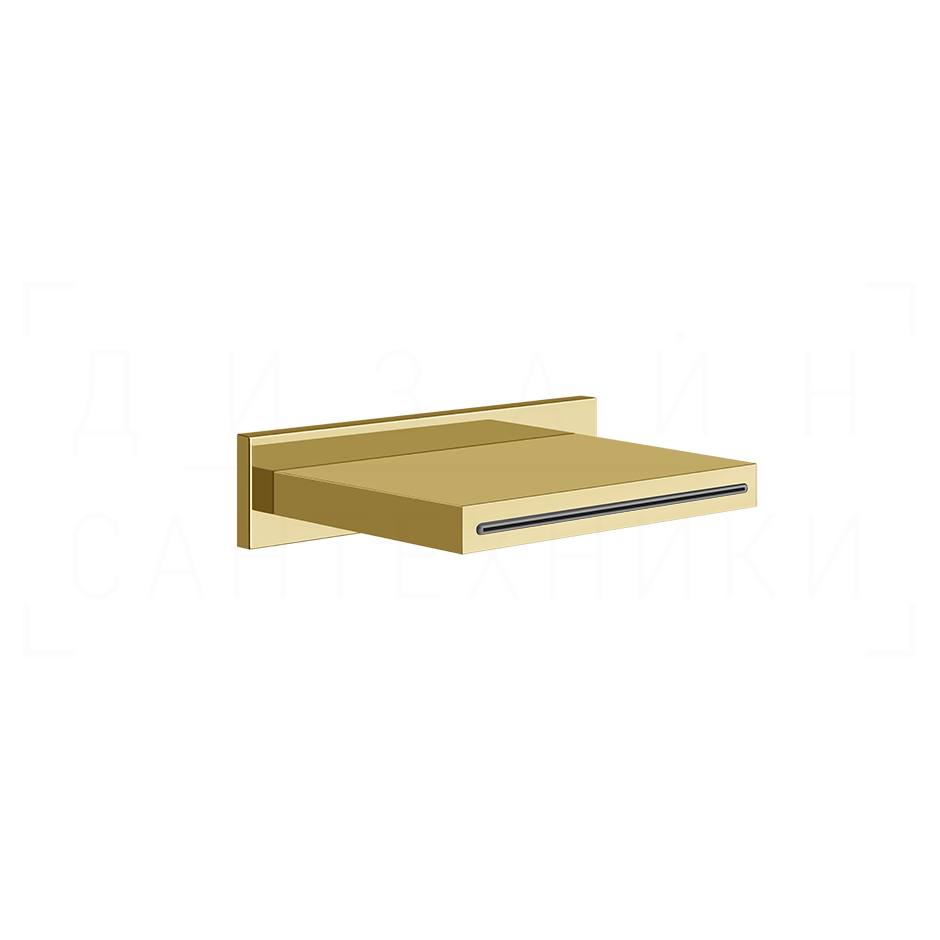 Gessi Cascata Излив настенный 15,2 см, каскадный, цвет: gold PVD 20293#246
