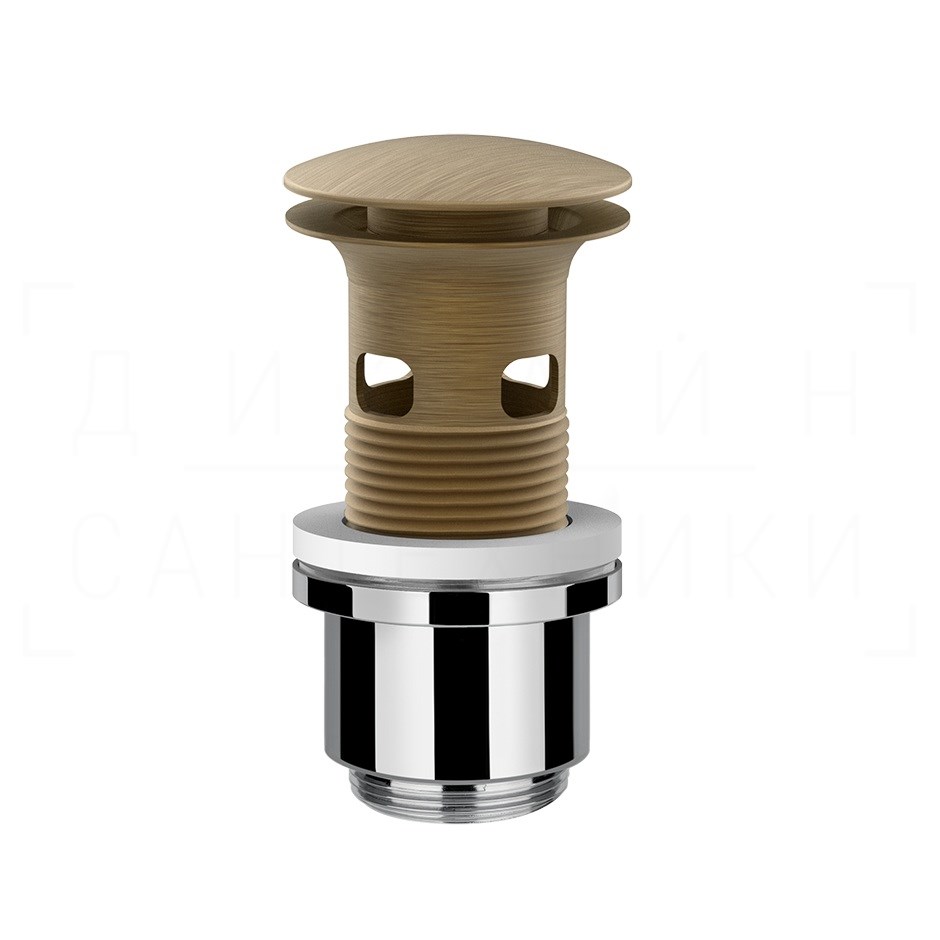 Gessi Донный клапан с переливом “Stop&Go”, цвет: antique brass 01422#713