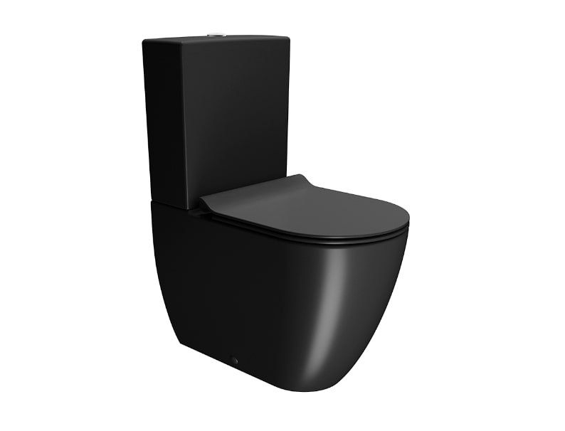 GSI Pura Чаша унитаза моноблок безободковый, смыв swirlflush, цвет: ardesia opaco 880626