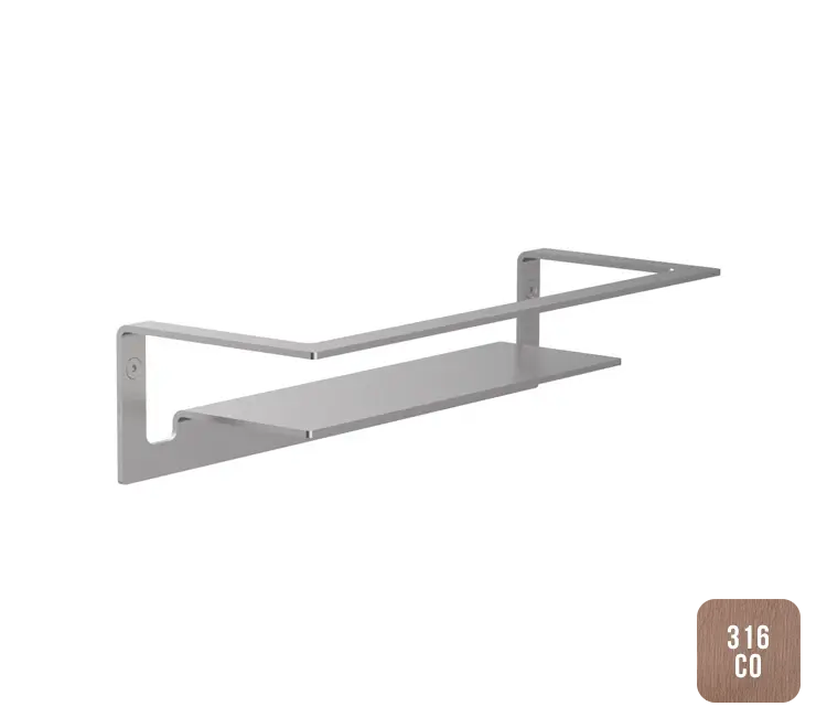 Almar Accessories Полка подвесная 30х7h см, цвет: brushed copper E300001.CO316
