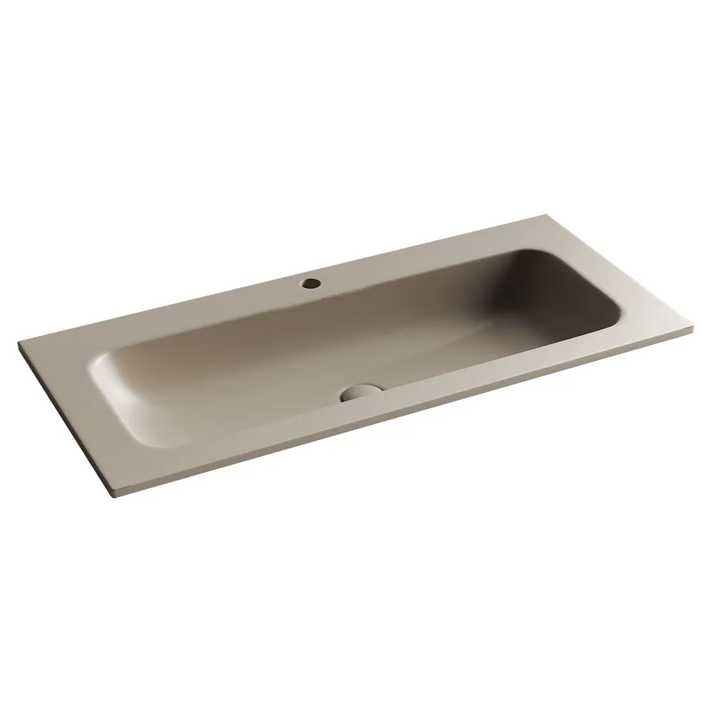 Ceramicanova Grace Раковина накладная 101x45,7x13,7h, без перелива, цвет: капучино матовый CN7013MC