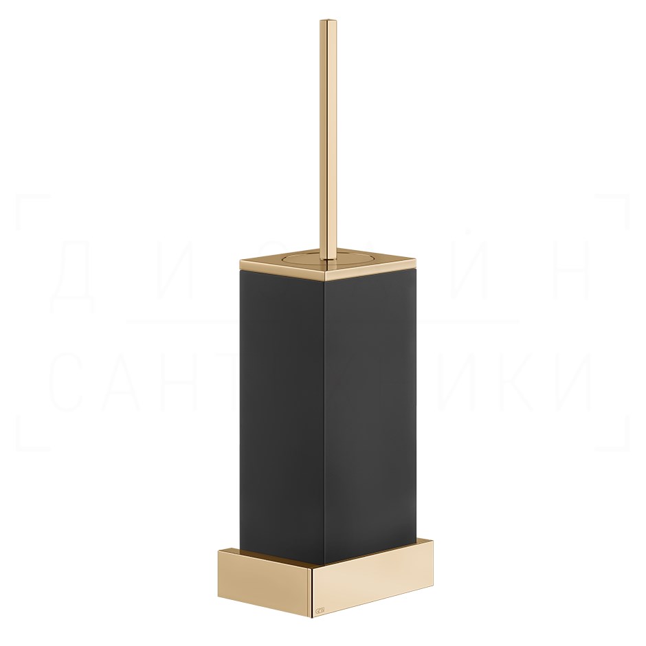 Gessi Inverso/Rettangolo Ершик для унитаза подвесной, колба Neolite, цвет: black/warm bronze PVD 20820#735