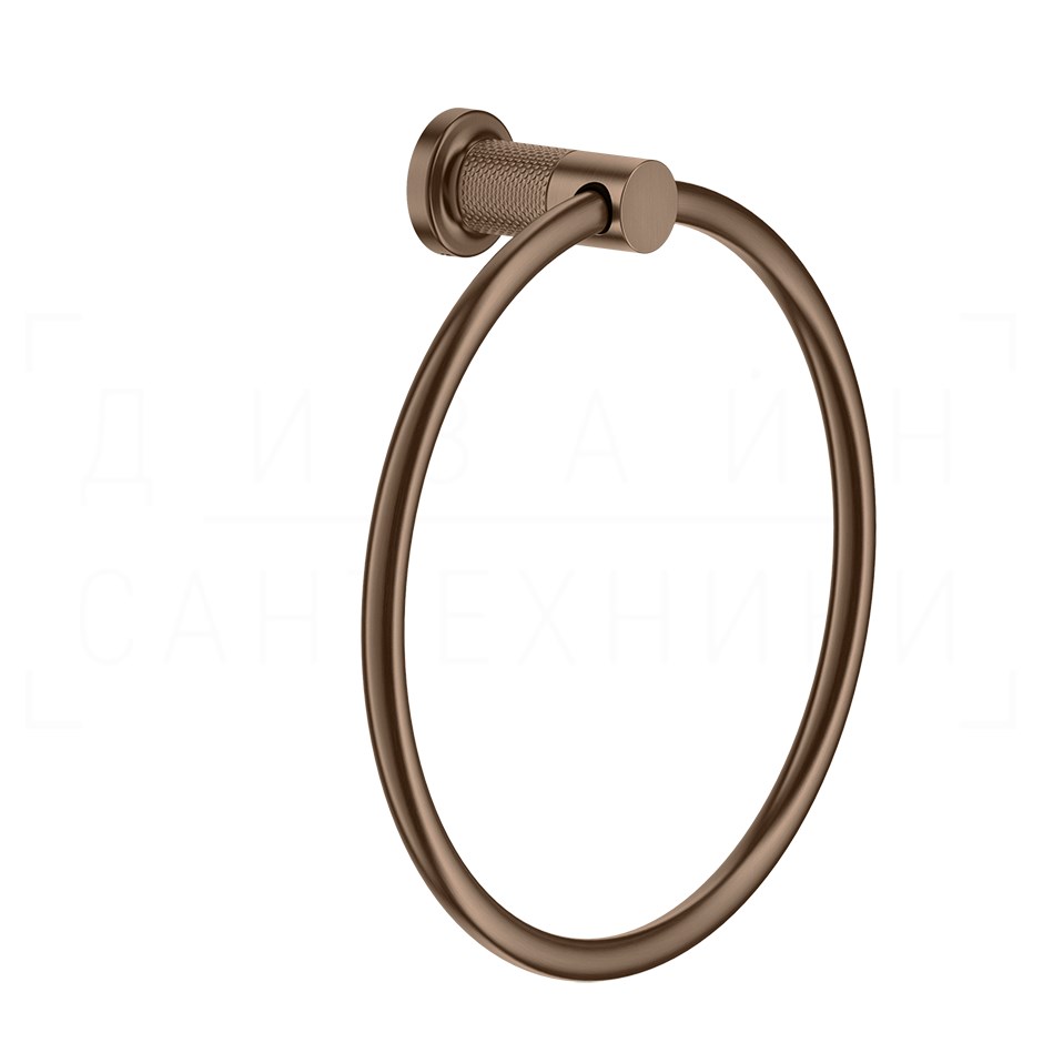 Gessi Inciso Полотенцедержатель кольцевой d22,2 см, подвесной, цвет: copper brushed PVD 58509#708