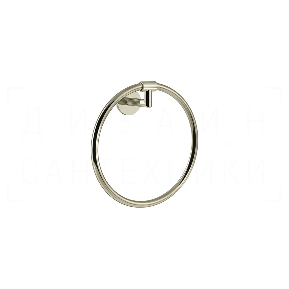 Gessi Ingranaggio Полотенцедержатель кольцевой d22,2 см, подвесной, цвет: nickel PVD 63909#720