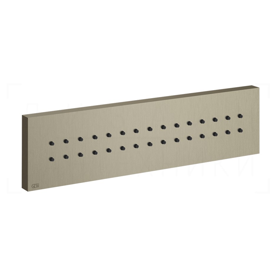 Gessi Body Jets Душевая форсунка боковая 24х6,5h см, цвет: finox brushed nickel 32975#149