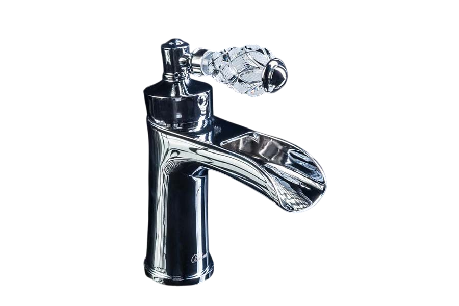 Boheme Vogue Crystal Смеситель для раковины без дк, длина излива 11 см, каскад, цвет: chrome 221-CRST