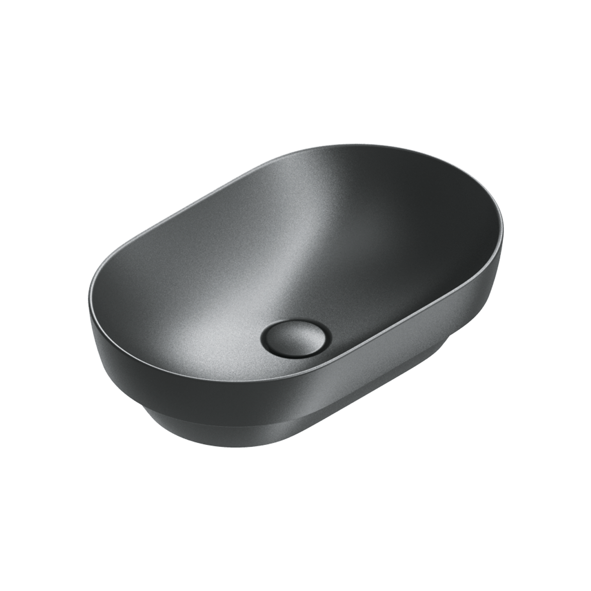 Catalano Sfera Раковина чаша 55x35x14h см, без перелива, покрытие Cataglaze, цвет: черный матовый 0524550022