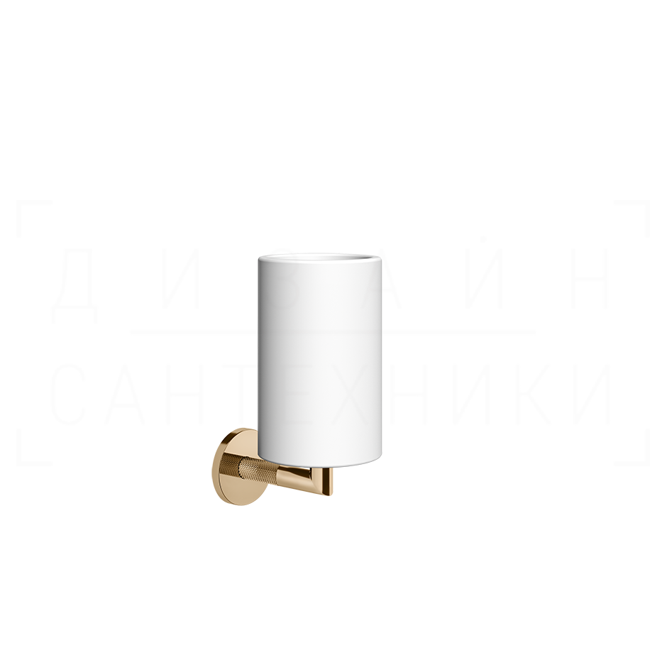 Gessi Anello Стакан подвесной, керамический Neolite, цвет: white/warm bronze PVD 63707#735