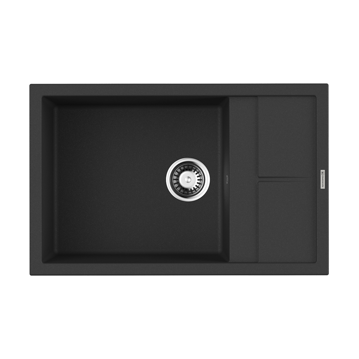 Omoikiri Sumi 78-LB-BL Кухонная мойка Tetogranit 78x50 см, цвет: черный 4993719