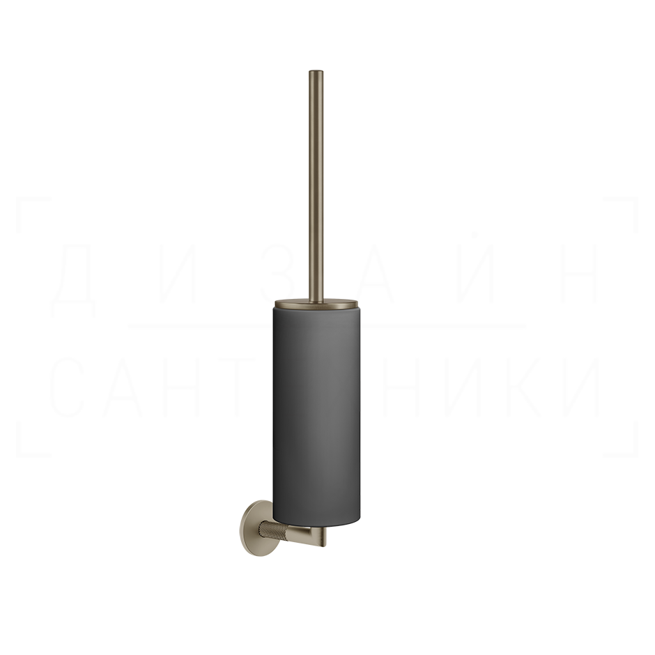 Gessi Anello Ершик для унитаза подвесной, колба Neolite, цвет: black/finox brushed nickel 63720#149